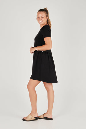 Drop Waist Dress - Black
