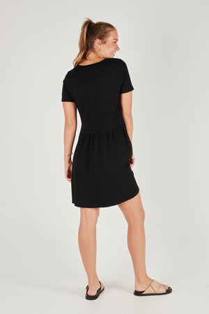 Drop Waist Dress - Black