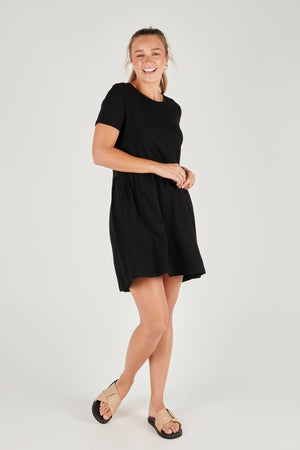 Drop Waist Dress - Black