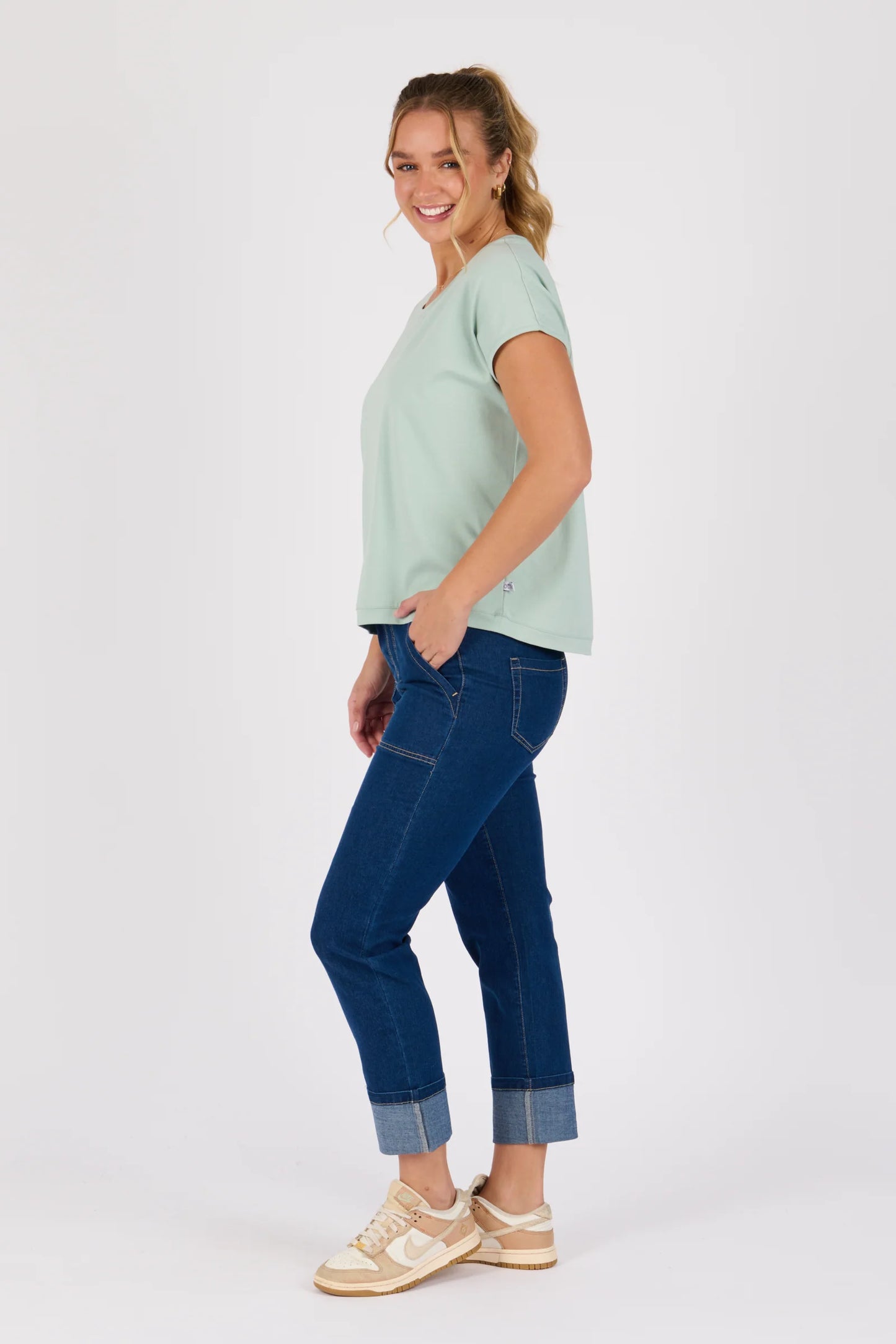 Shell Tee- Sea Green
