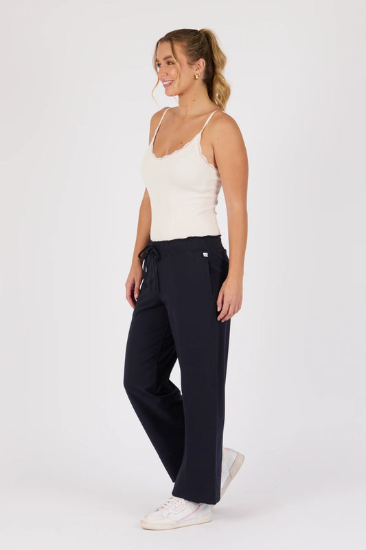 Cuff Detail Pant - Blue graphite