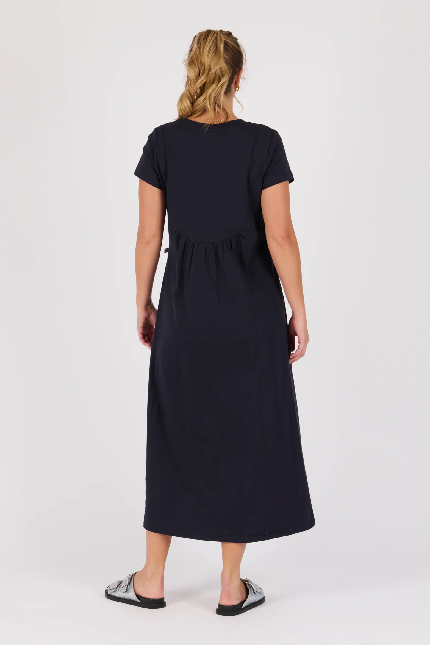 TShirt Maxi Dress - Blue Graphite