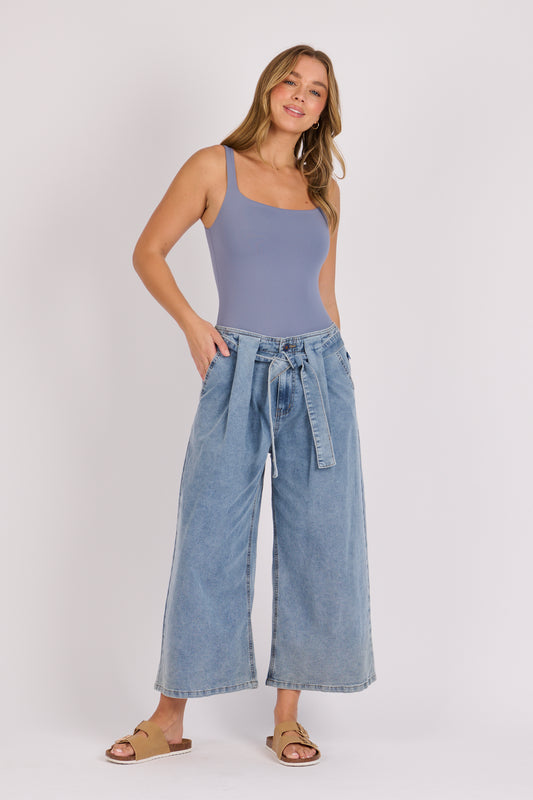 Mid Denim Culottes