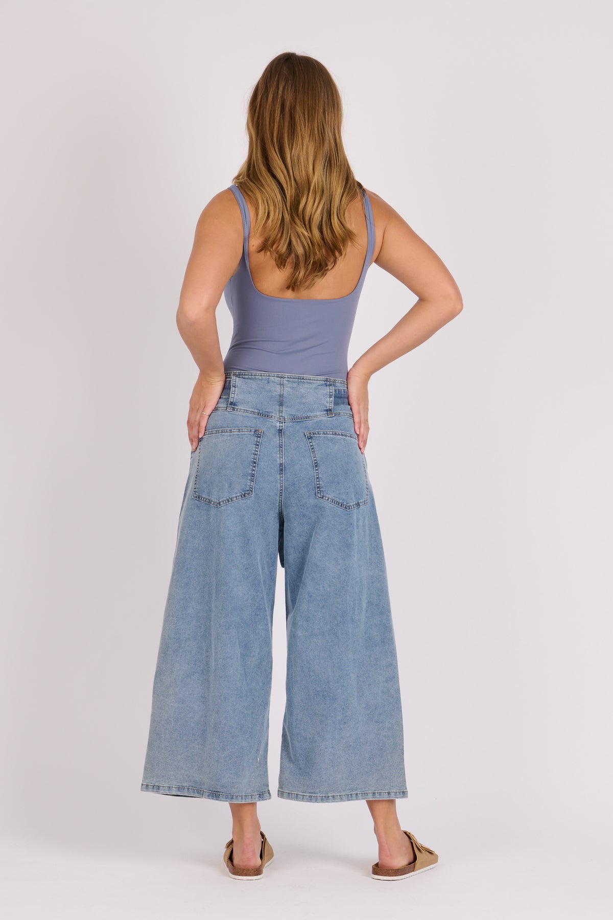 Mid Denim Culottes