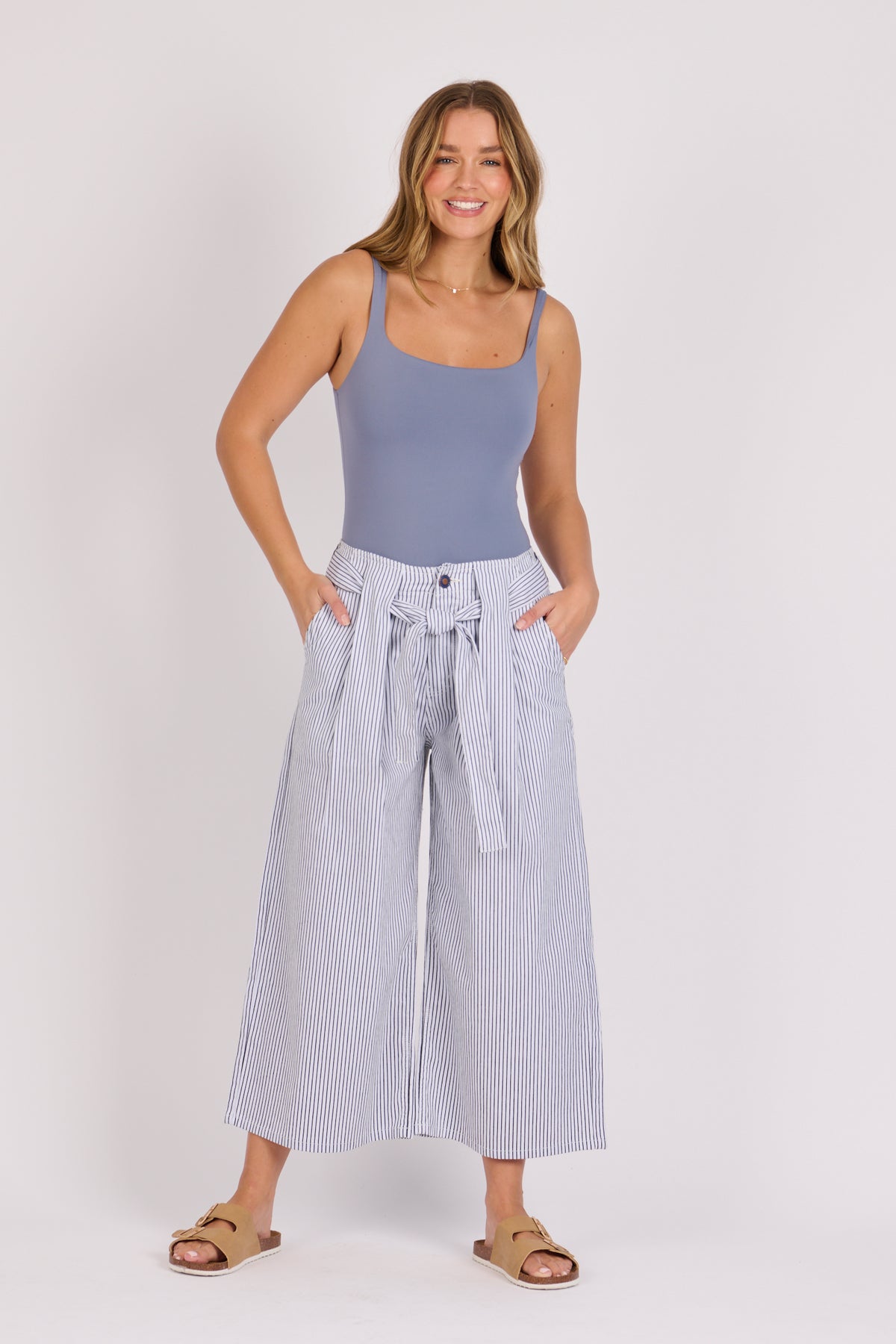 Black Stripe Culottes