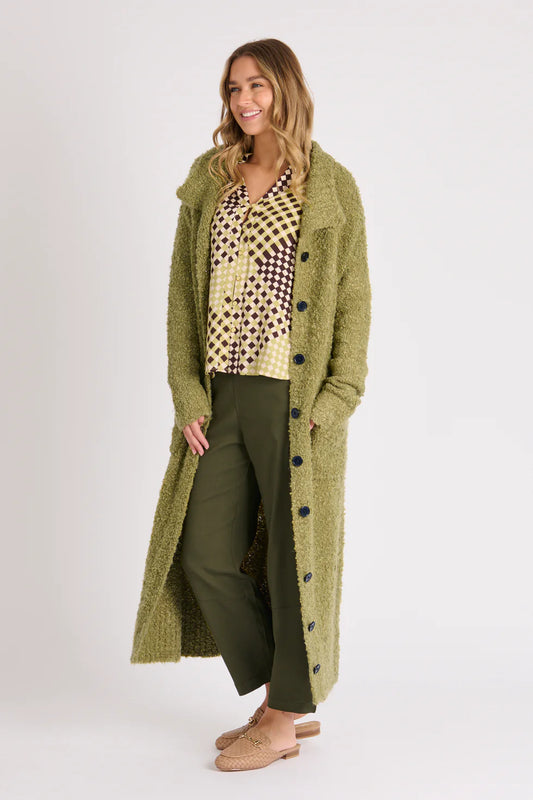 The Soft Coatigan - Moss Green