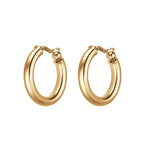 Allure Round Clip On Earring - Gold