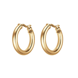Allure Round Clip On Earring - Gold