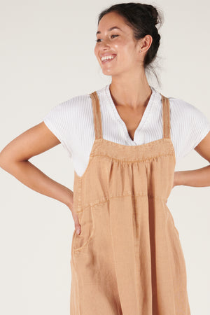 Pinafore Dress - Mushroon