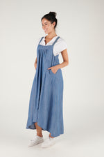 Pinafore Dress - Chambray