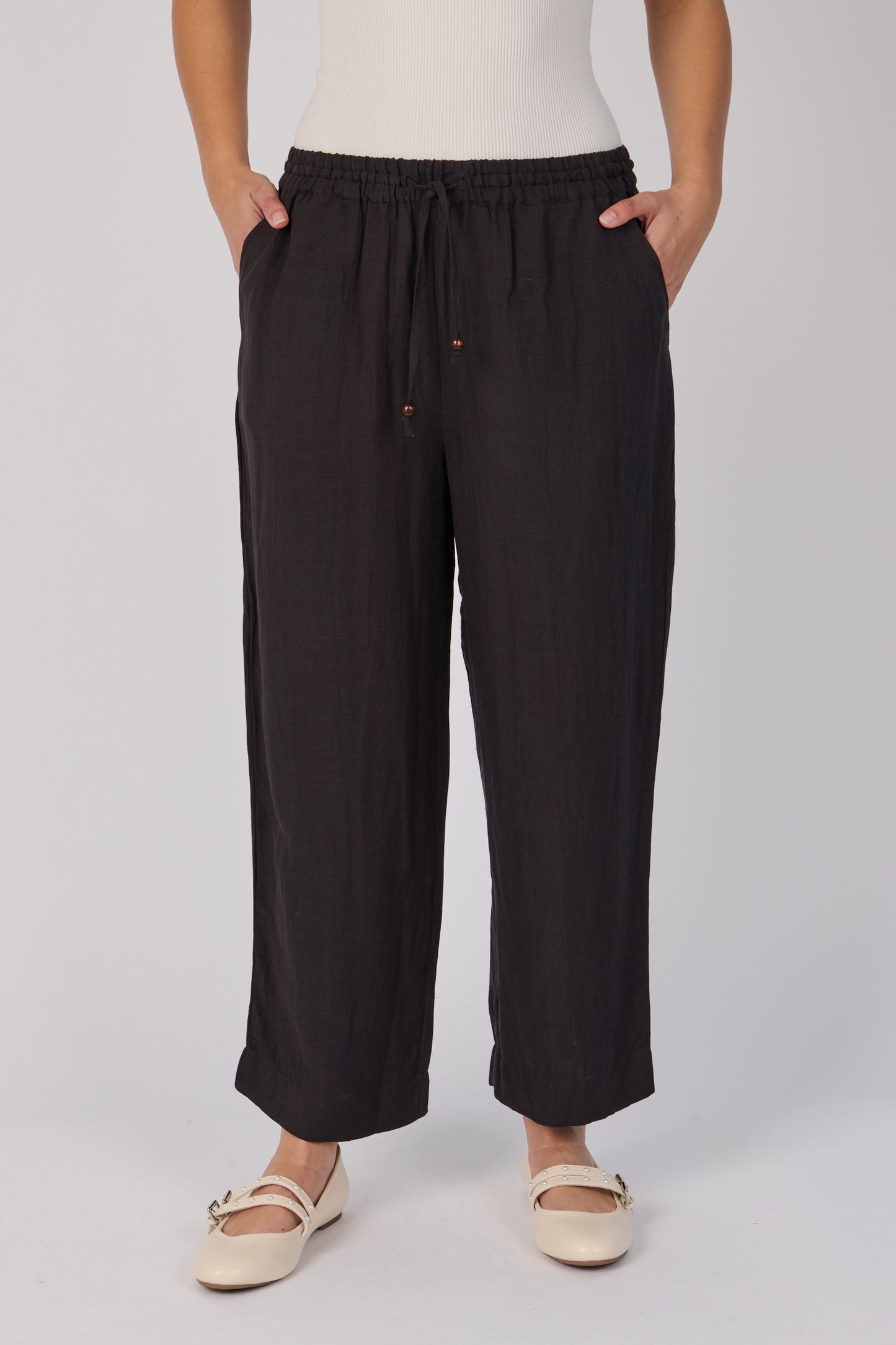 Relaxed Drawcord Pant- Ink
