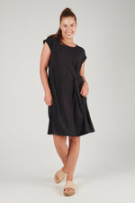 Twist Detail Dress - Black