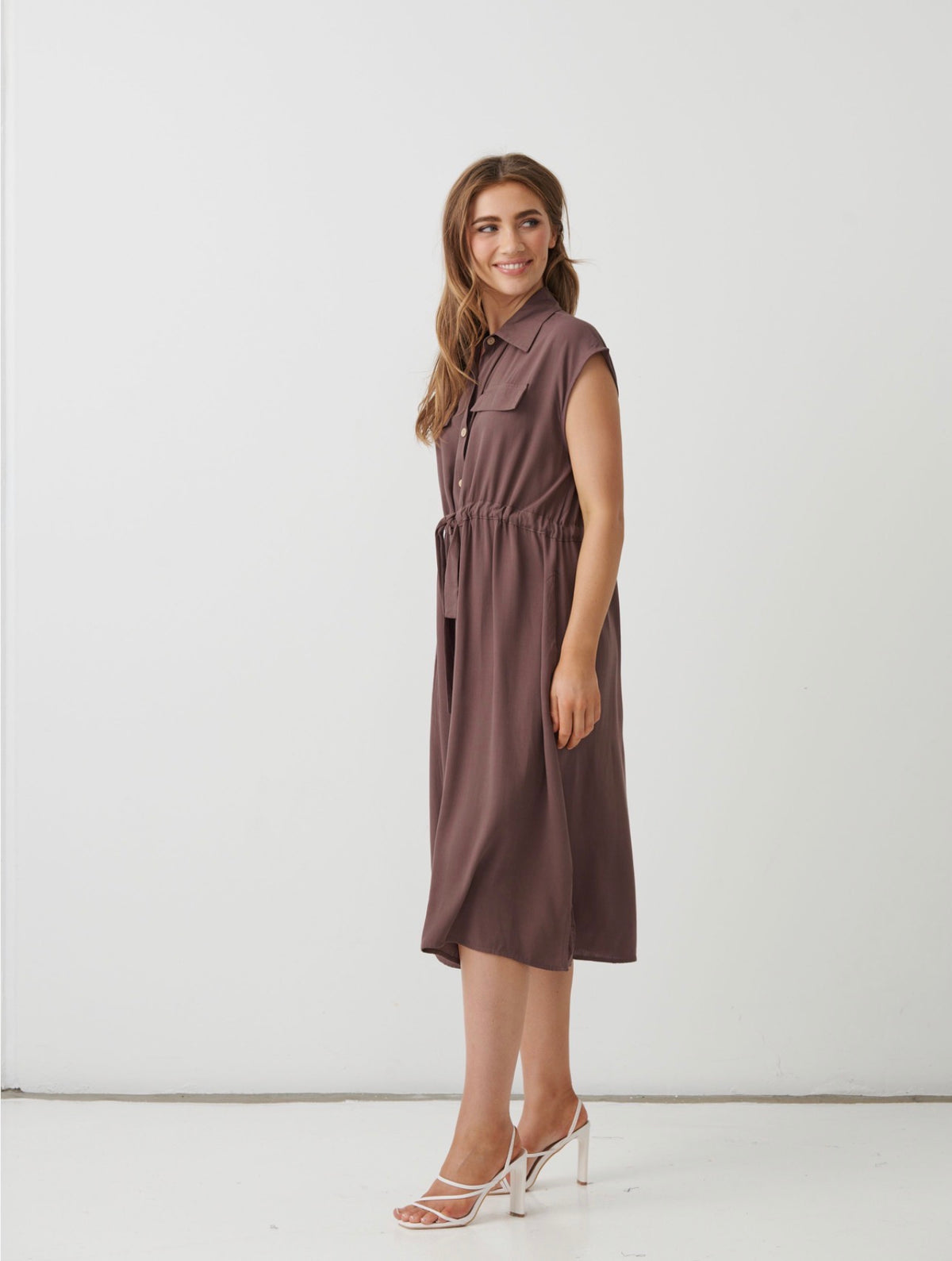 Holmes & Fallon Trench Dress - Chocolate