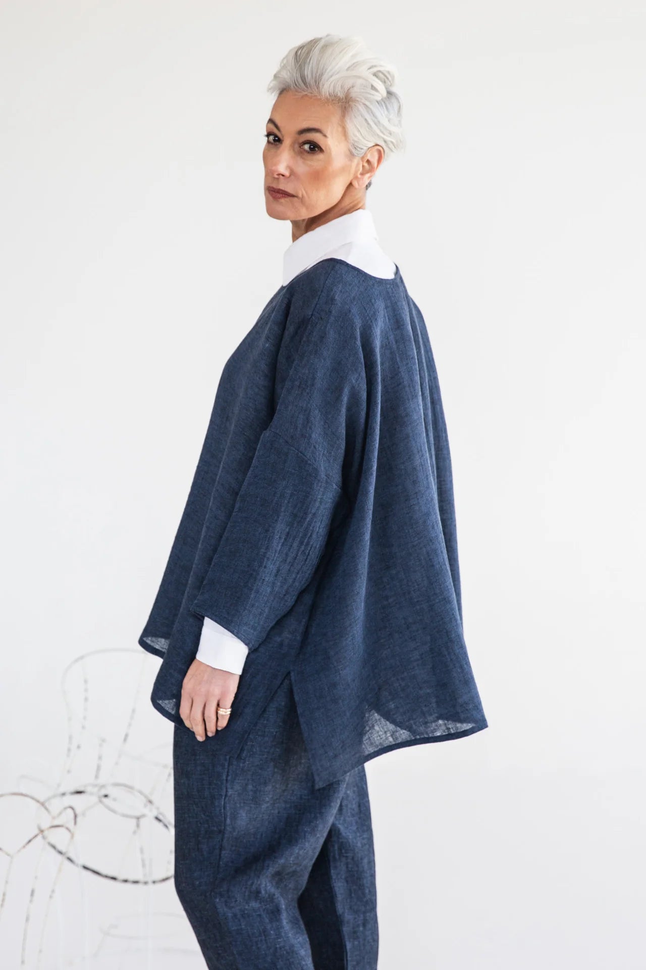 Harry Top - Navy Gauze