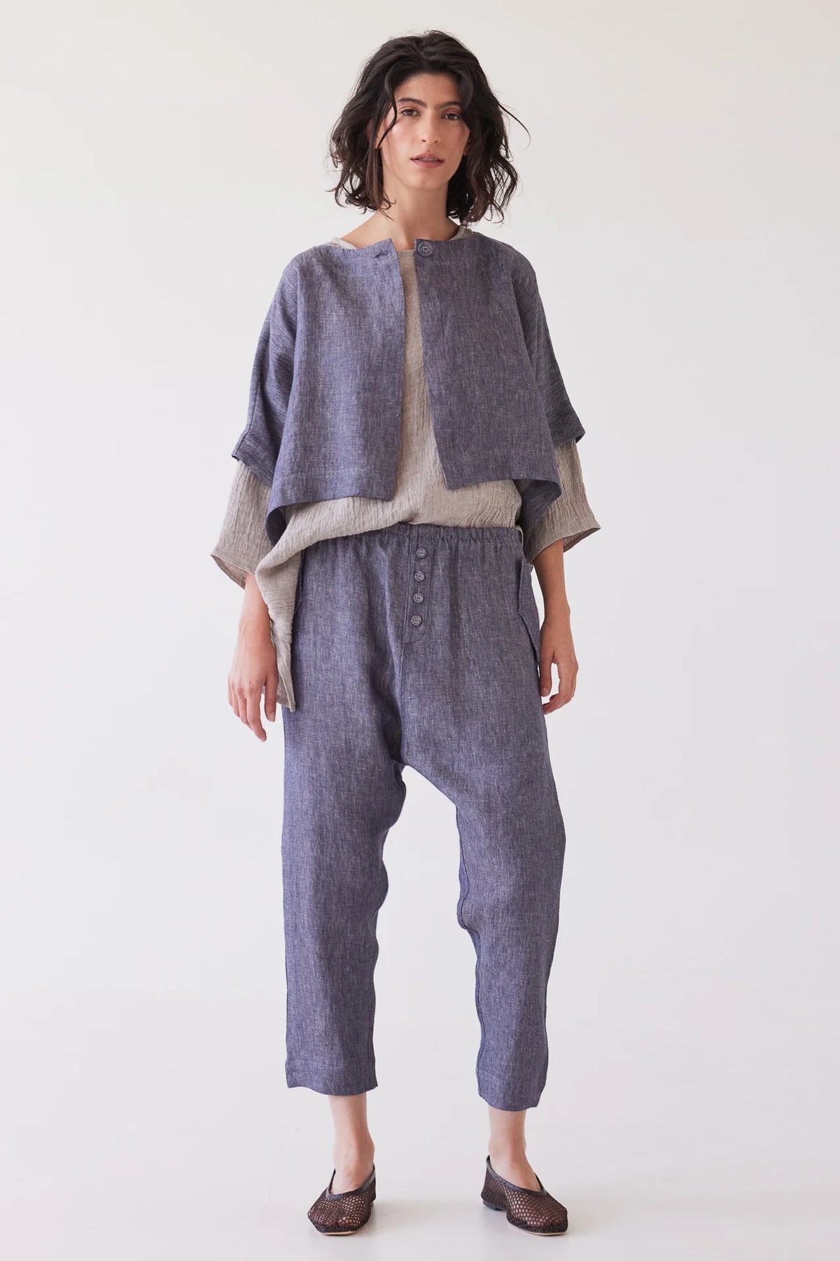 Eva’s Sunday - Tussie Capelet / Dusty Denim