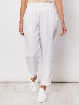 
            
                Load image into Gallery viewer, Jersey Waist Pant - White
            
        