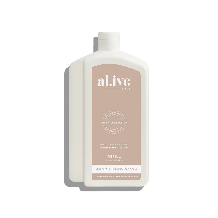 Al.ive Apricot & Sweet Fig Hand & Body Wash Refill