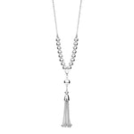Allure Tassel Necklace - Silver