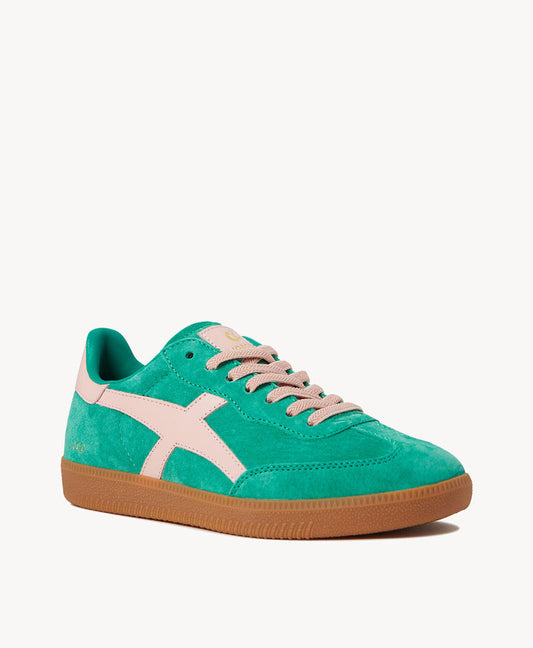 Goodsole Crossroads- Pine Suede/Pink Leather