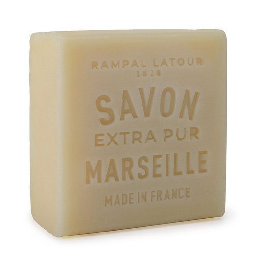 Rampal Latour Savon de Marseille Traditional 150 gram Square Soap – White