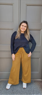 Wide Leg Trackpant - Deep Olive