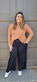 Panel Drape Top - Caramel