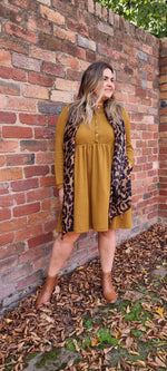 Waist Detail Dress - Deep Olive