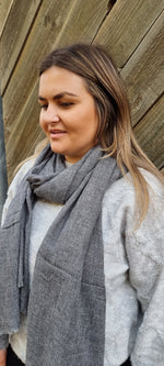 Meg By Design Cashmere Scarf - Ash