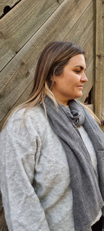Meg By Design Cashmere Scarf - Ash