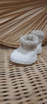 Newborn Booties - White