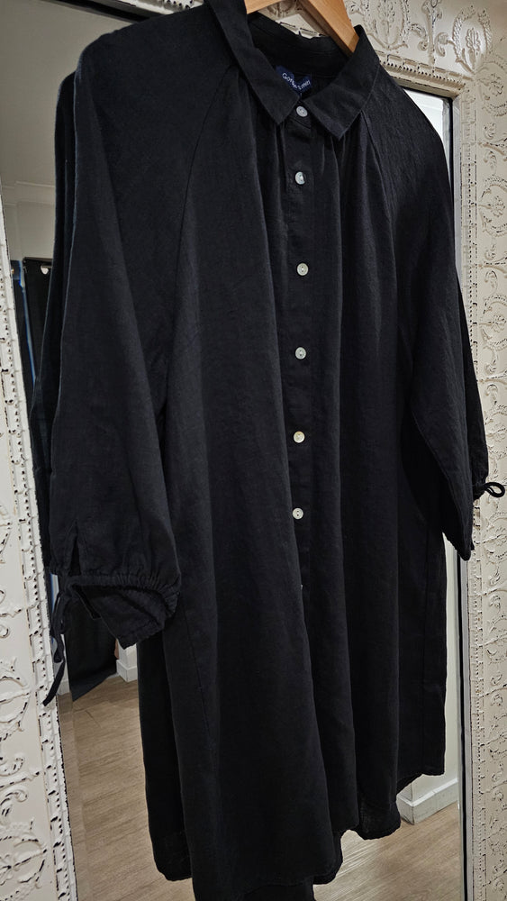 Hollie Linen Shirt - Black