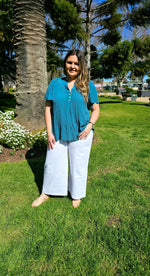Botanical Blouse - Teal
