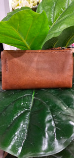 Soft Vintage Leather Wallet - Tan