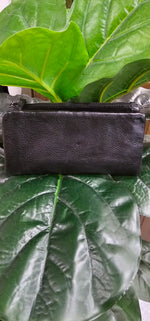 Soft Vintage Leather Wallet - Black