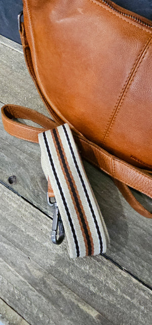 Soft Cow Leather Large Body Bag - Orange