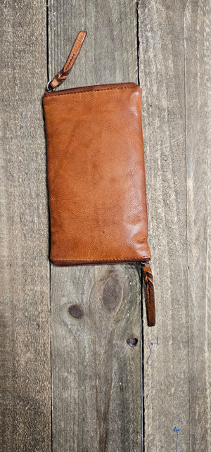 Soft Vintage Leather Optical/Phone Case - Tan