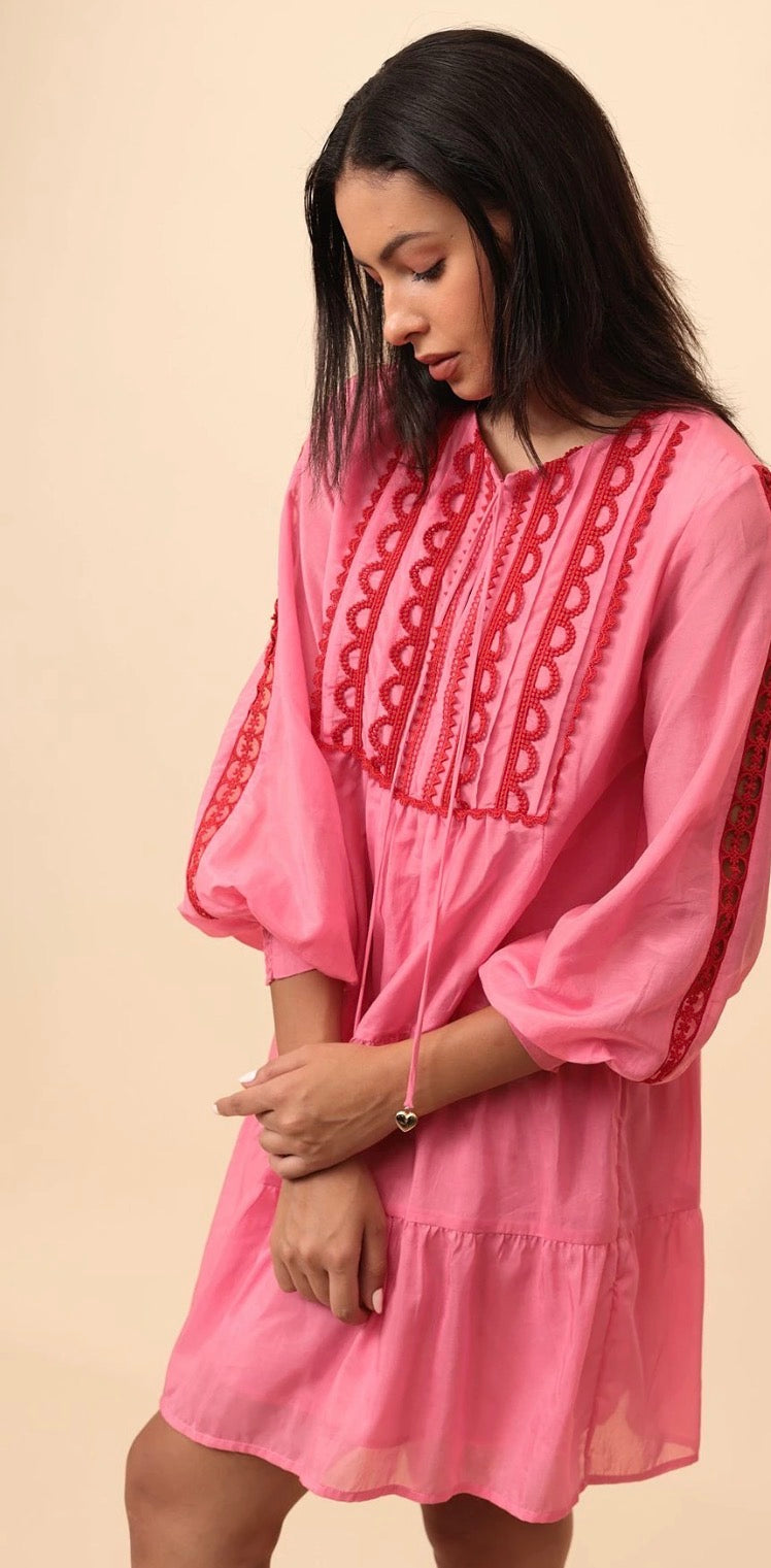 Emily Love Lock Reese Dress - Thrift Pink