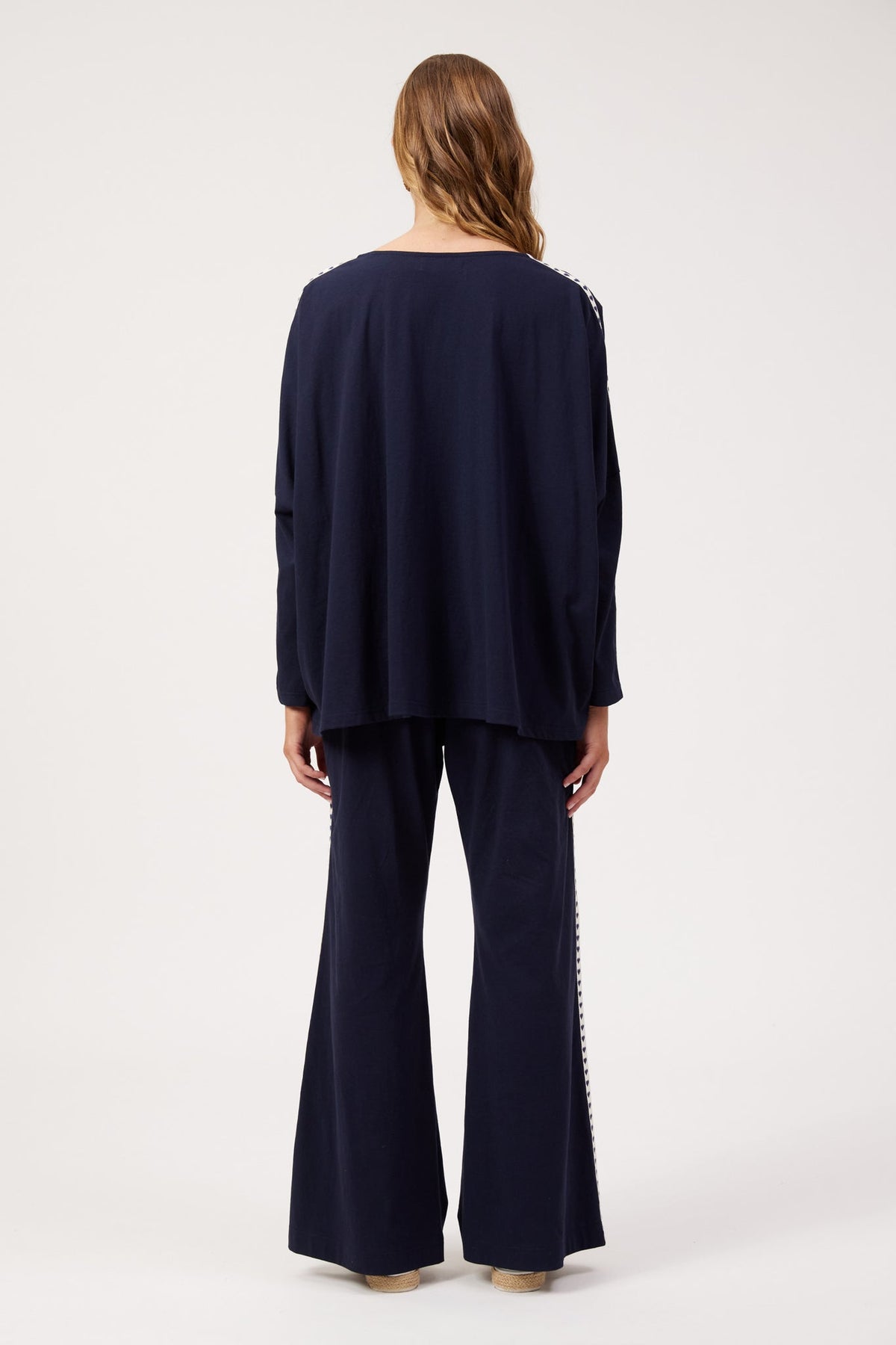 Elba Heart Long Sleeve - Navy