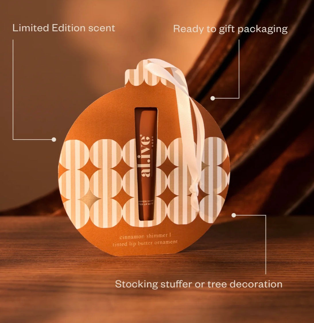 Alive Body Tinted Lip Butter Ornament