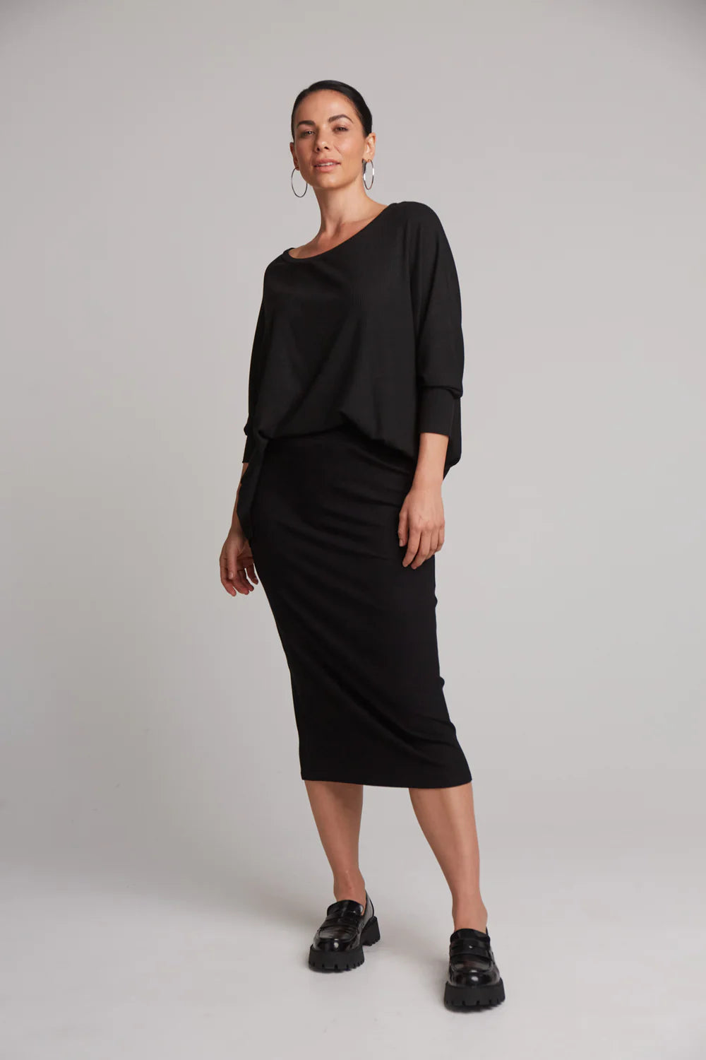 Studio Jersey Skirt - Ebony