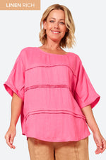 La Vie Pintuck Top - Candy