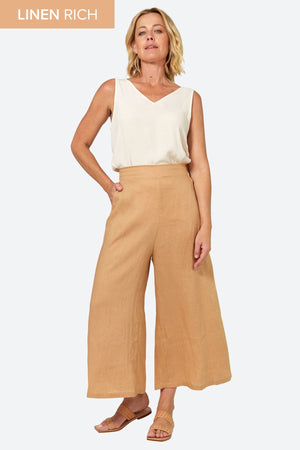 La Vie Crop Pant - Caramel