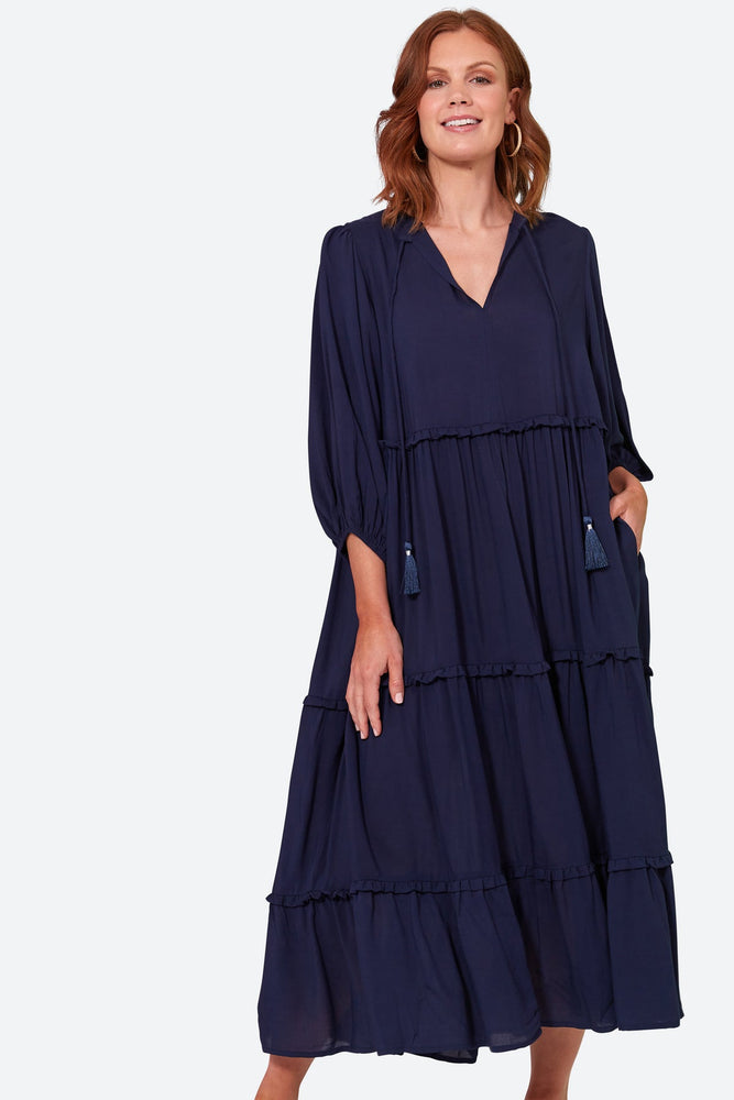 Esprit Tiered Dress - Sapphire