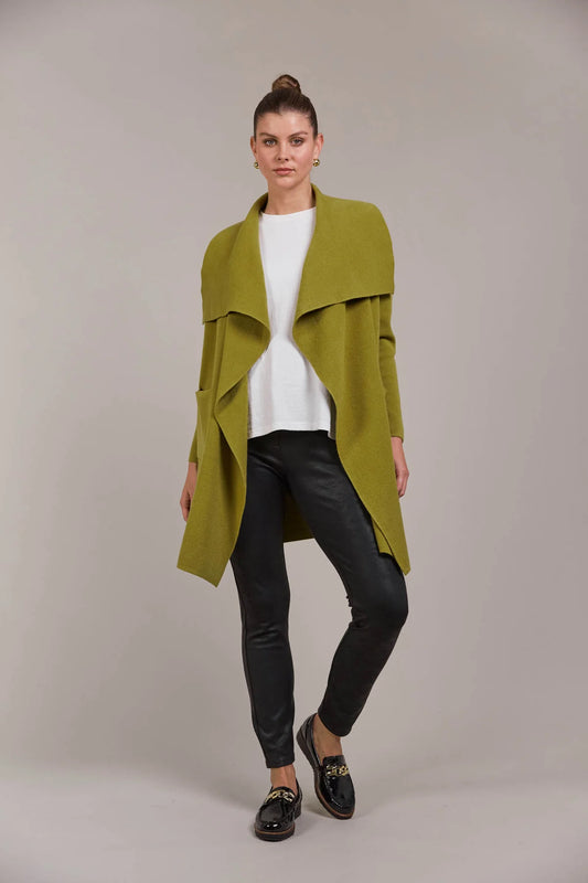 Palmer Relaxed Cardigan Chartreuse- O/S