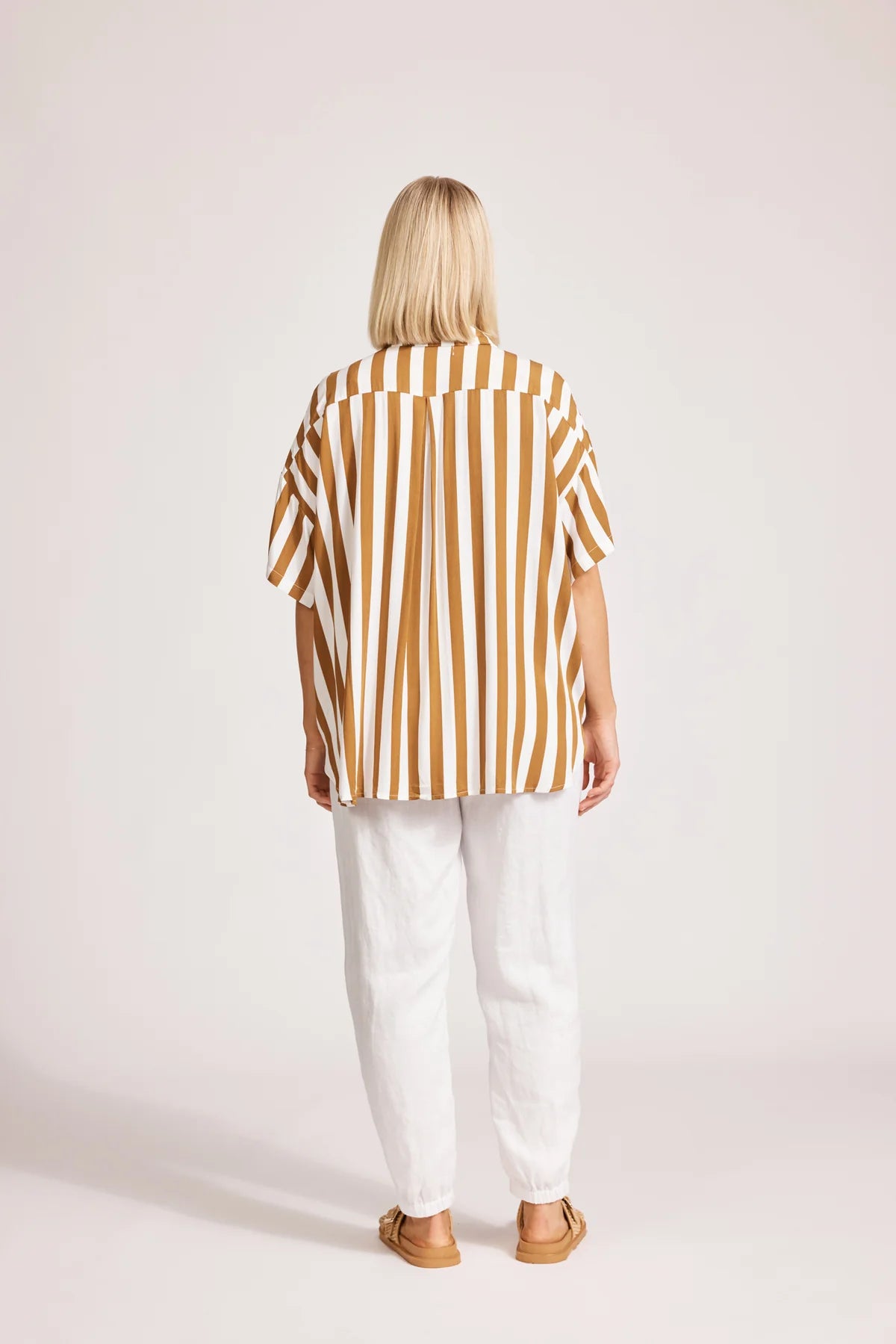Treville Stripe Shirt  - Caramel