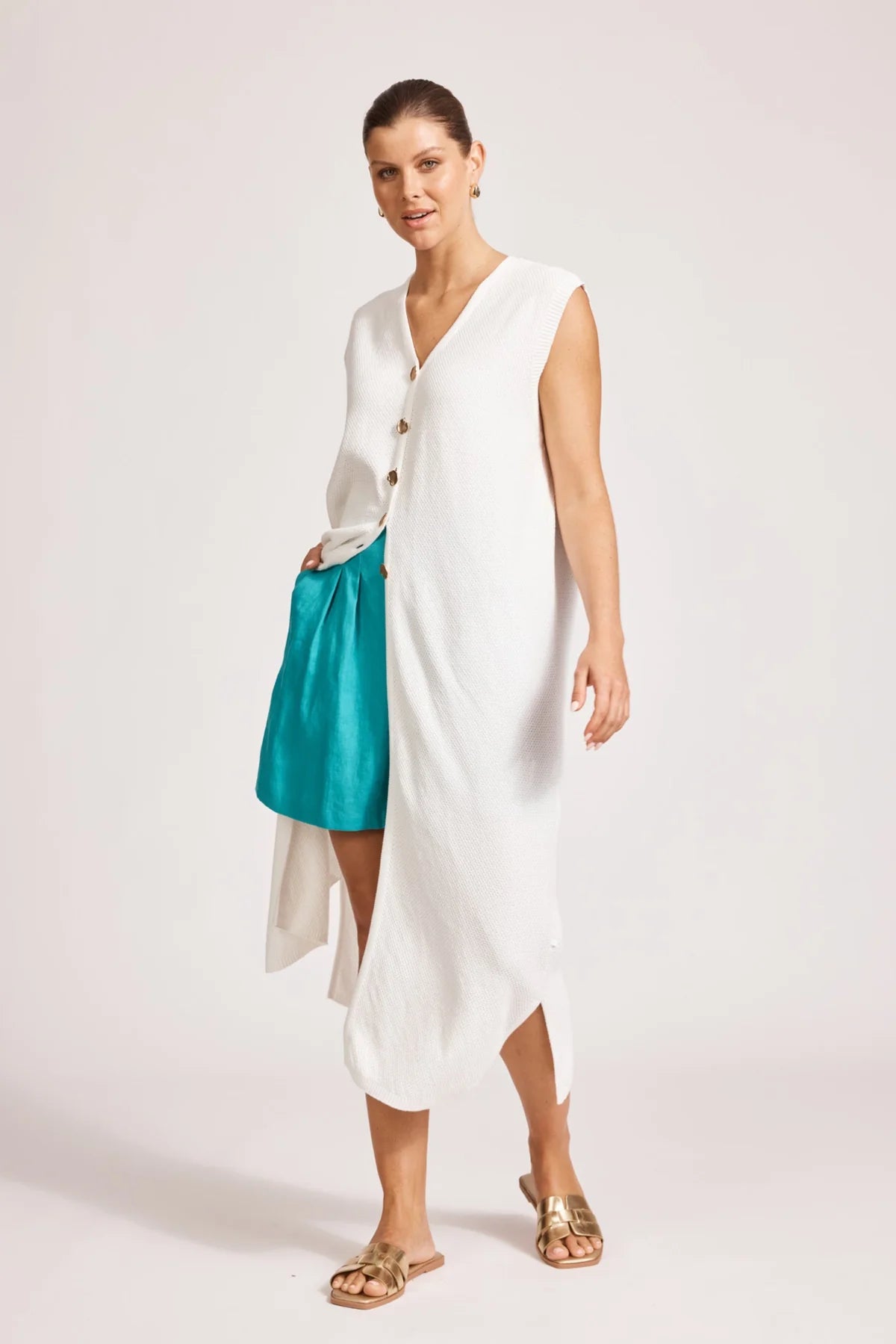 Artemis Knit Vest - White