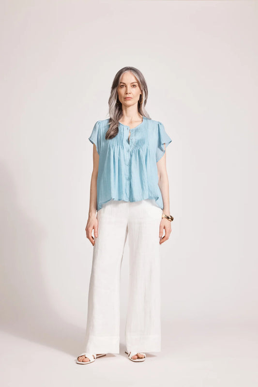 Orsula Button Top -Nimbus