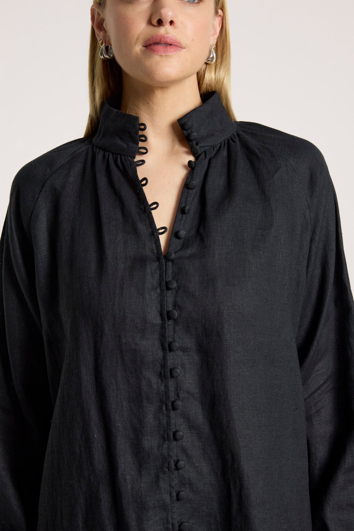 Bajau Button Shirt- Black