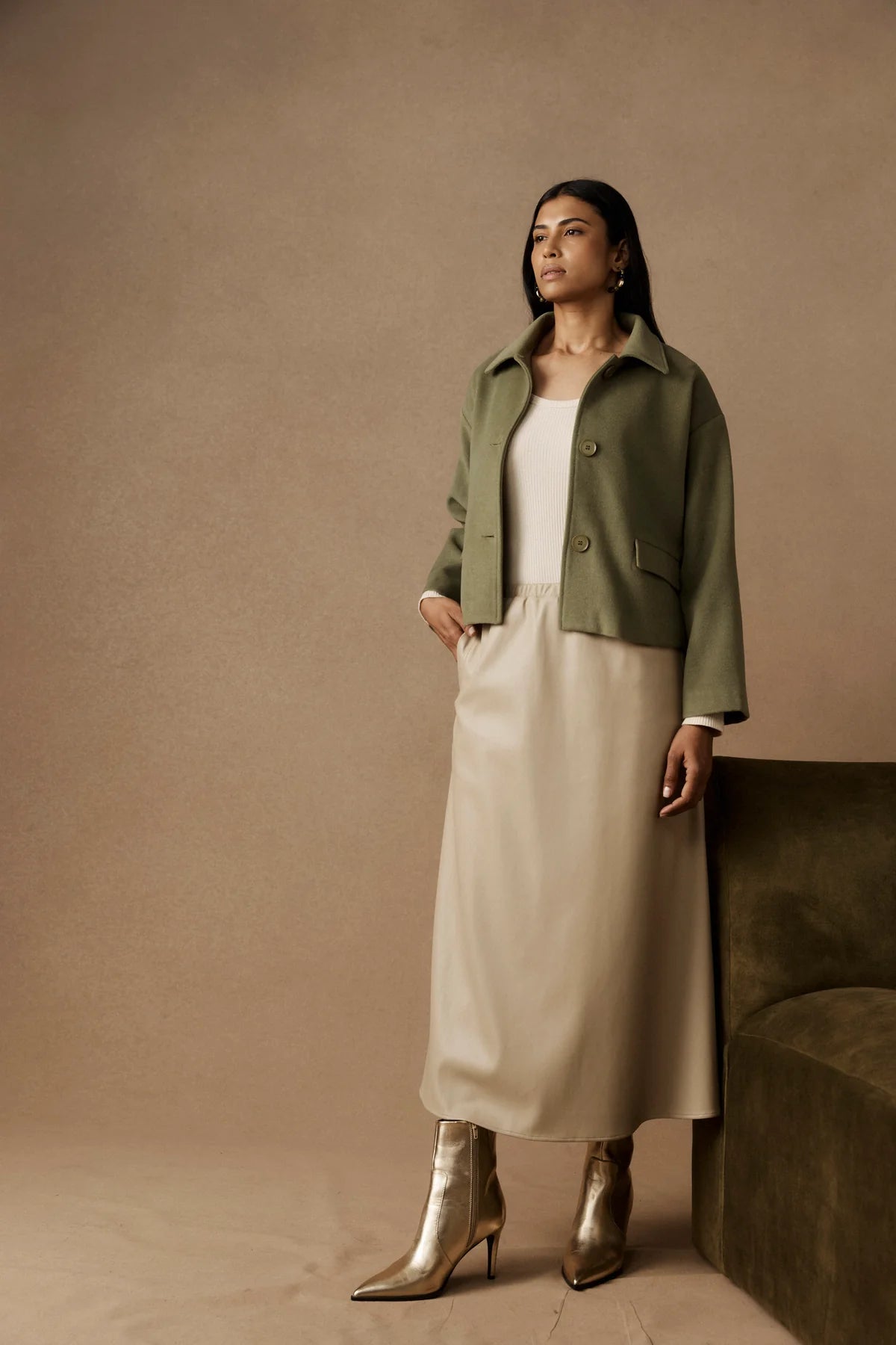 Wanderer Crop Jacket - Pampas