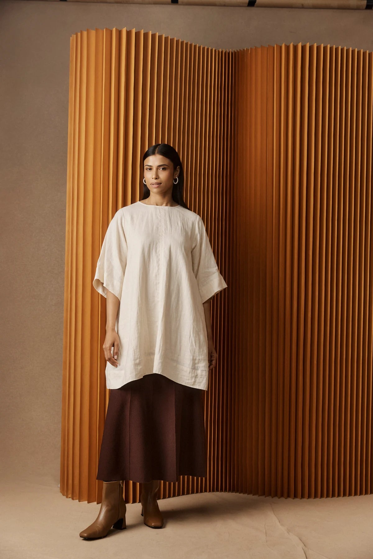 Zala Knit Skirt- Mahogany